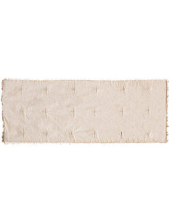 Edredón con flecos beige