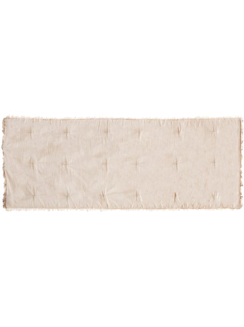 Edredón con flecos beige - Kiabi