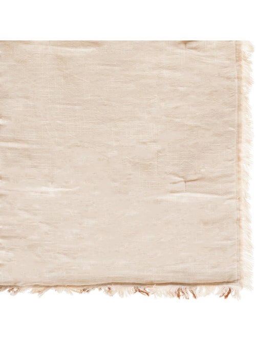 Edredón con flecos beige - Kiabi