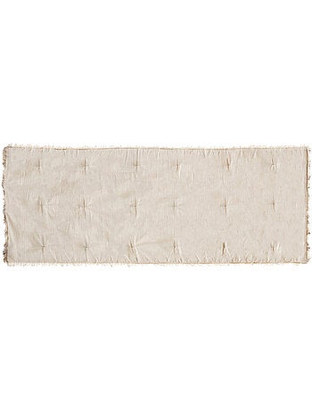 Edredón con flecos beige