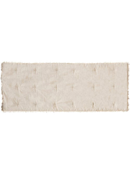 Edredón con flecos beige - Kiabi Edredón con flecos beige - Kiabi