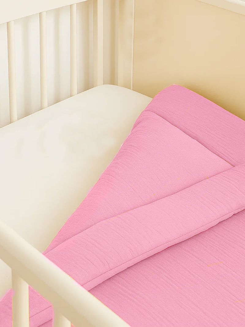 Edredón de algodón orgánico Rosa - Kiabi