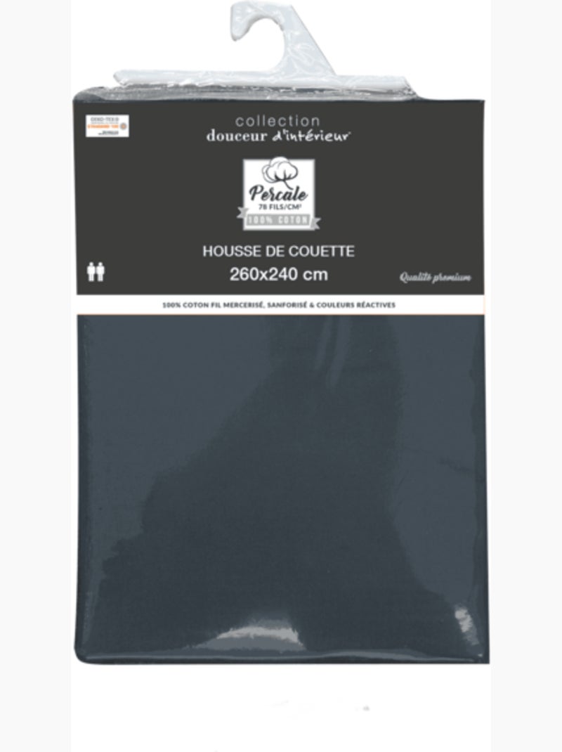 Edredón de Algodón Percal LIA PROMO LINGE Azul - Kiabi
