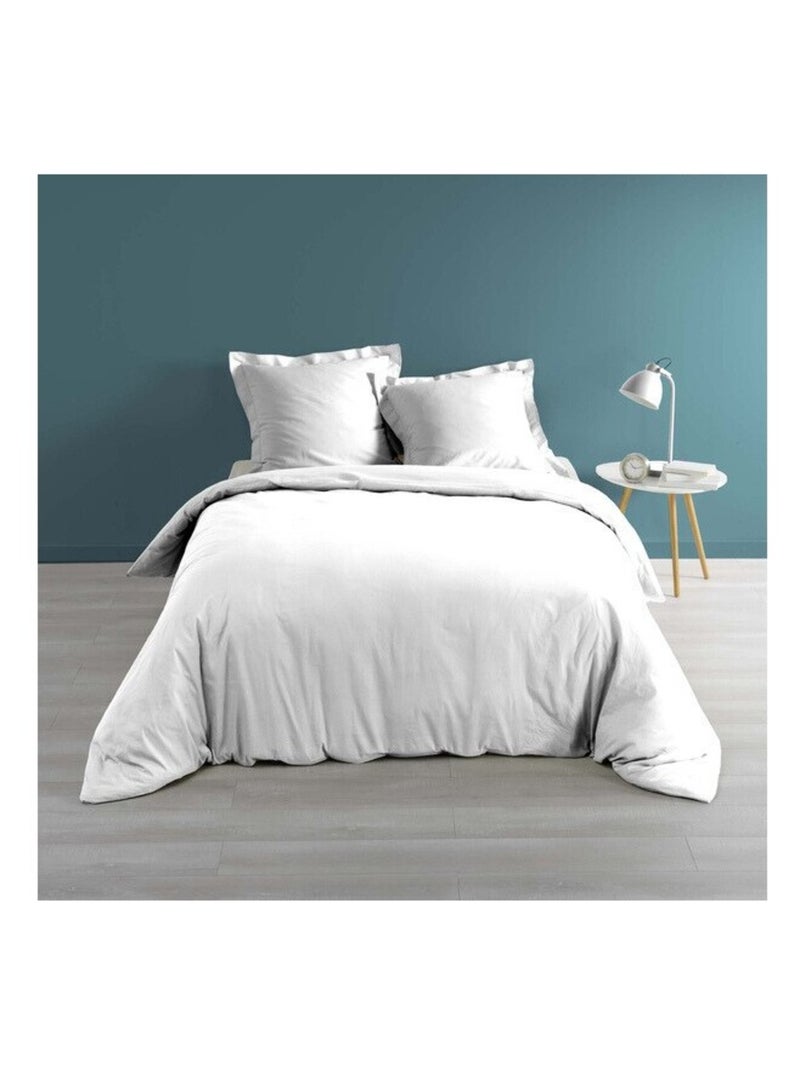 Edredón de Algodón Percal LIA PROMO LINGE Blanco - Kiabi