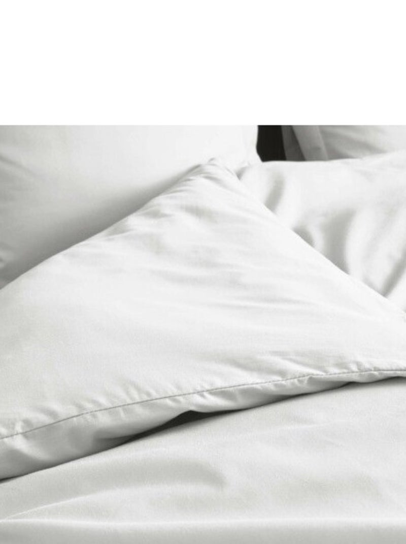 Edredón de Algodón Percal LIA PROMO LINGE Blanco - Kiabi