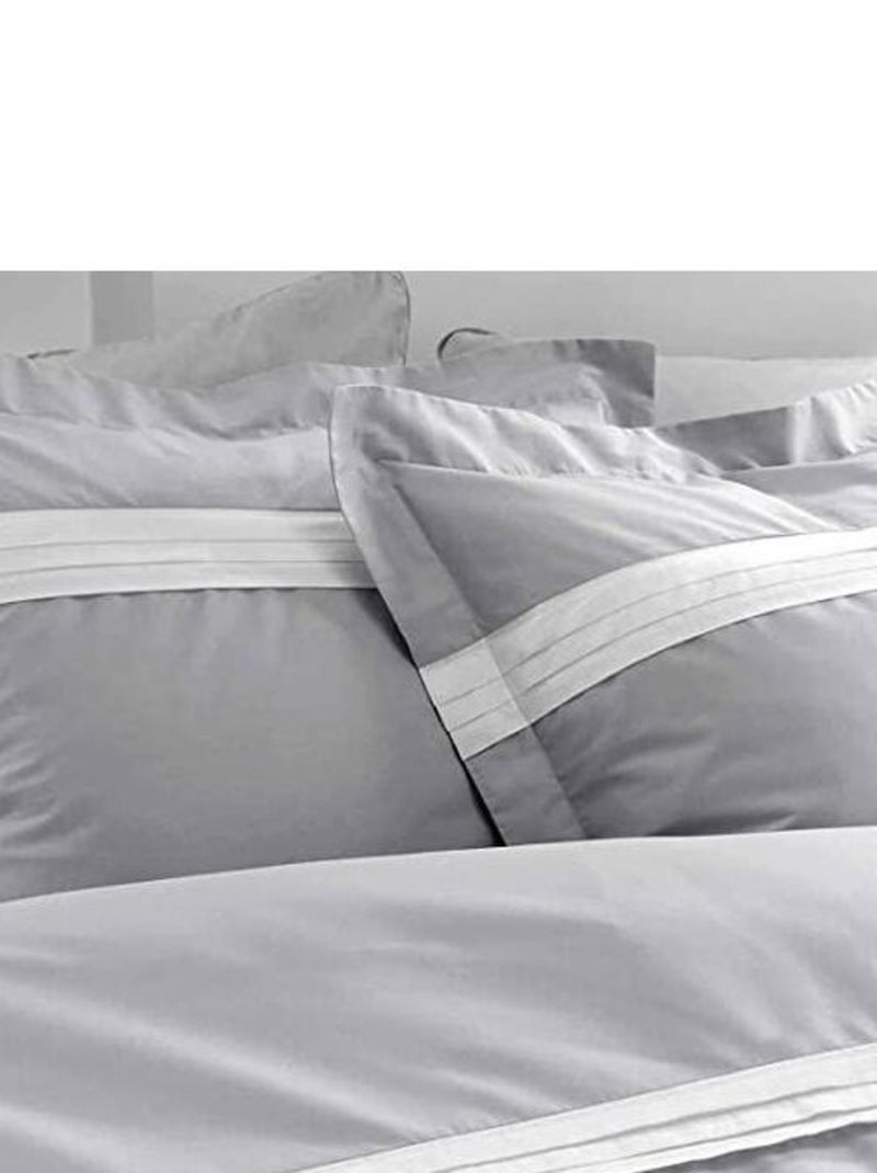 Edredón de Algodón Percal PROMO LINGE Gris - Kiabi