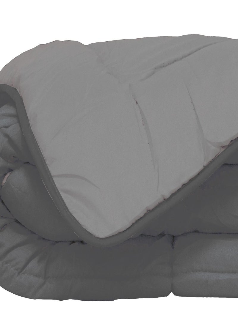 Edredón de verano de microfibra bicolor Gris claro - Kiabi