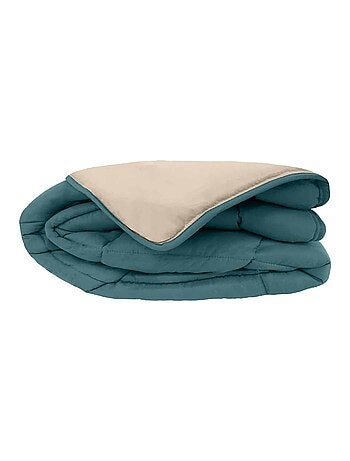 Cálido edredón de microfibra bicolor 400 gr/m2