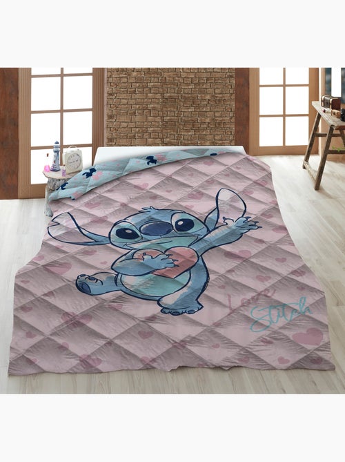 Edredón Estampado Disney Stitch 140x200cm – Relleno 250gr – 100% Poliéster – Licencia Oficial - Kiabi