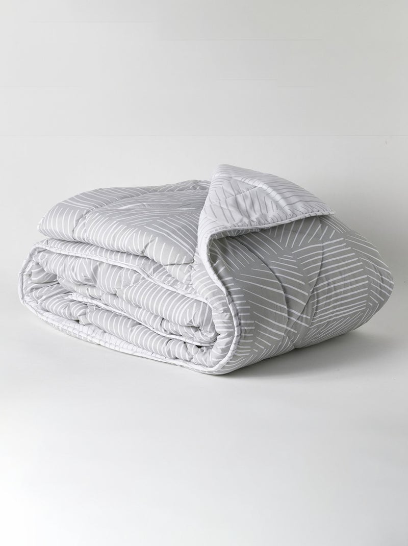 Edredón estampado GRIS - Kiabi