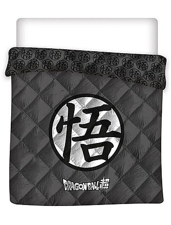Edredón infantil Dragon Ball acolchado estampado reversible para cama de 2 plazas, con LOGO