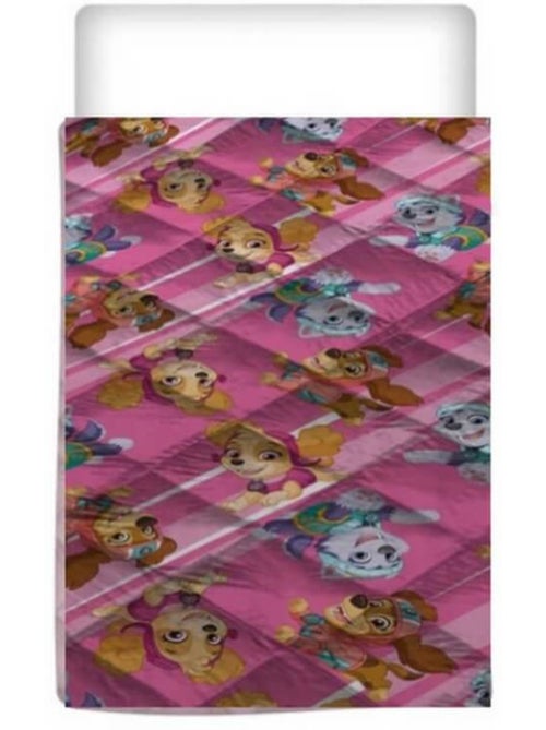 Edredón infantil estampado Patrulla Canina rosa, 1 plaza, acolchado reversible 140x200 cm - Kiabi Edredón infantil estampado Patrulla Canina rosa, 1 plaza, acolchado reversible 140x200 cm - Kiabi