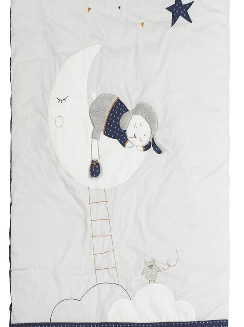 Edredón para cuna de algodón gris - SAUTHON - Kiabi