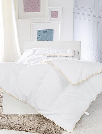 Edredón y almohada en algodón blanco para cuna y cama infantil - Juego todas las estaciones 'Roba'
