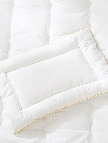 Edredón y almohada en algodón blanco para cuna y cama infantil - Juego todas las estaciones 'Roba'