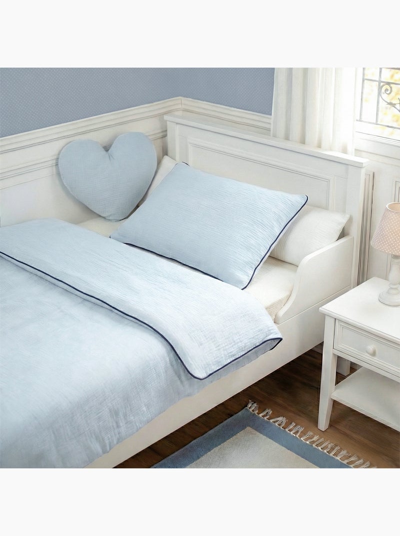 Edredón y almohada infantil gasa algodón | SEVIRA KIDS Azul - Kiabi