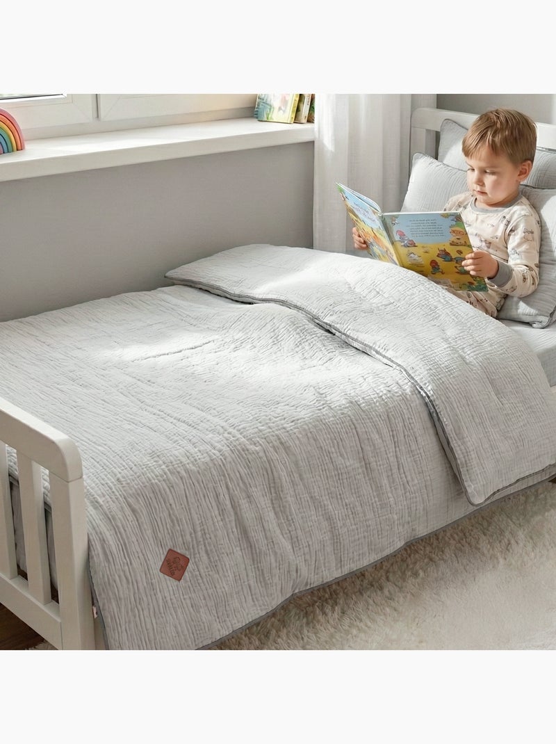 Edredón y almohada infantil gasa algodón | SEVIRA KIDS Gris - Kiabi