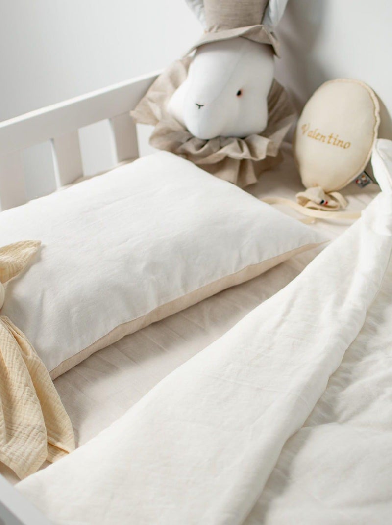 Edredón y almohada infantil lino | SEVIRA KIDS Verde agua - Kiabi