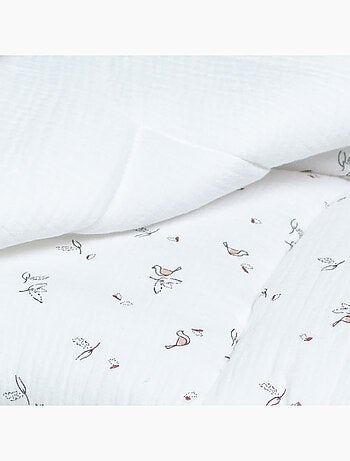 Edredón y almohada infantil reversible de gasa de algodón - SEVIRA KIDS