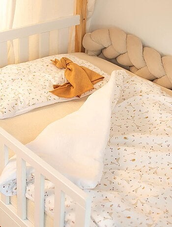 Edredón y almohada infantil reversible de gasa de algodón - SEVIRA KIDS