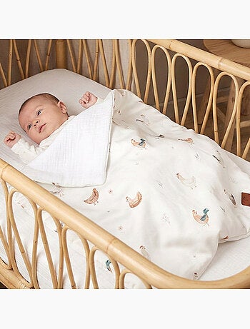 Edredón y almohada infantil reversible de gasa de algodón - SEVIRA KIDS