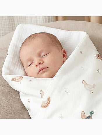 Edredón y almohada infantil reversible de gasa de algodón - SEVIRA KIDS