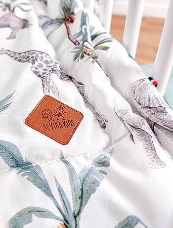 Edredón y almohada infantil reversible de gasa de algodón - SEVIRA KIDS