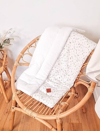 Edredón y almohada infantil reversible de gasa de algodón | SEVIRA KIDS