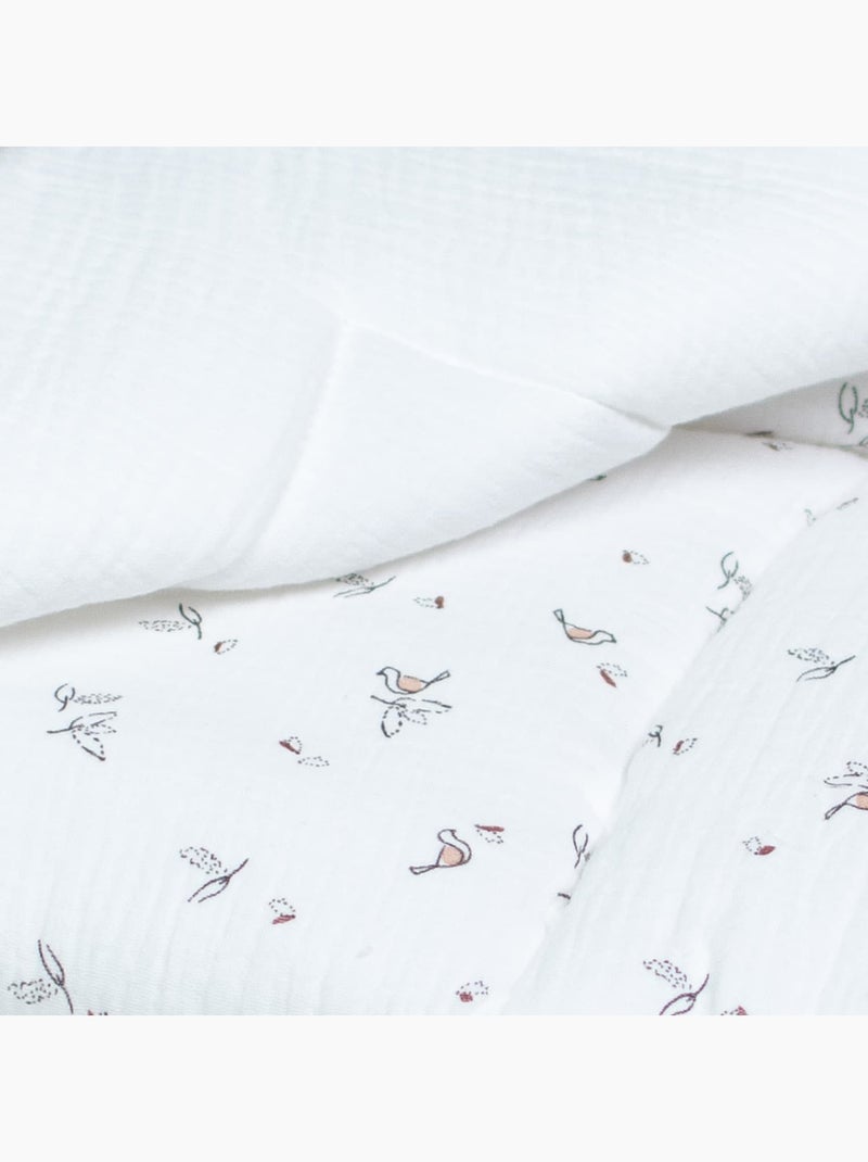 Edredón y almohada infantil reversible de gasa de algodón | SEVIRA KIDS Blanco - Kiabi