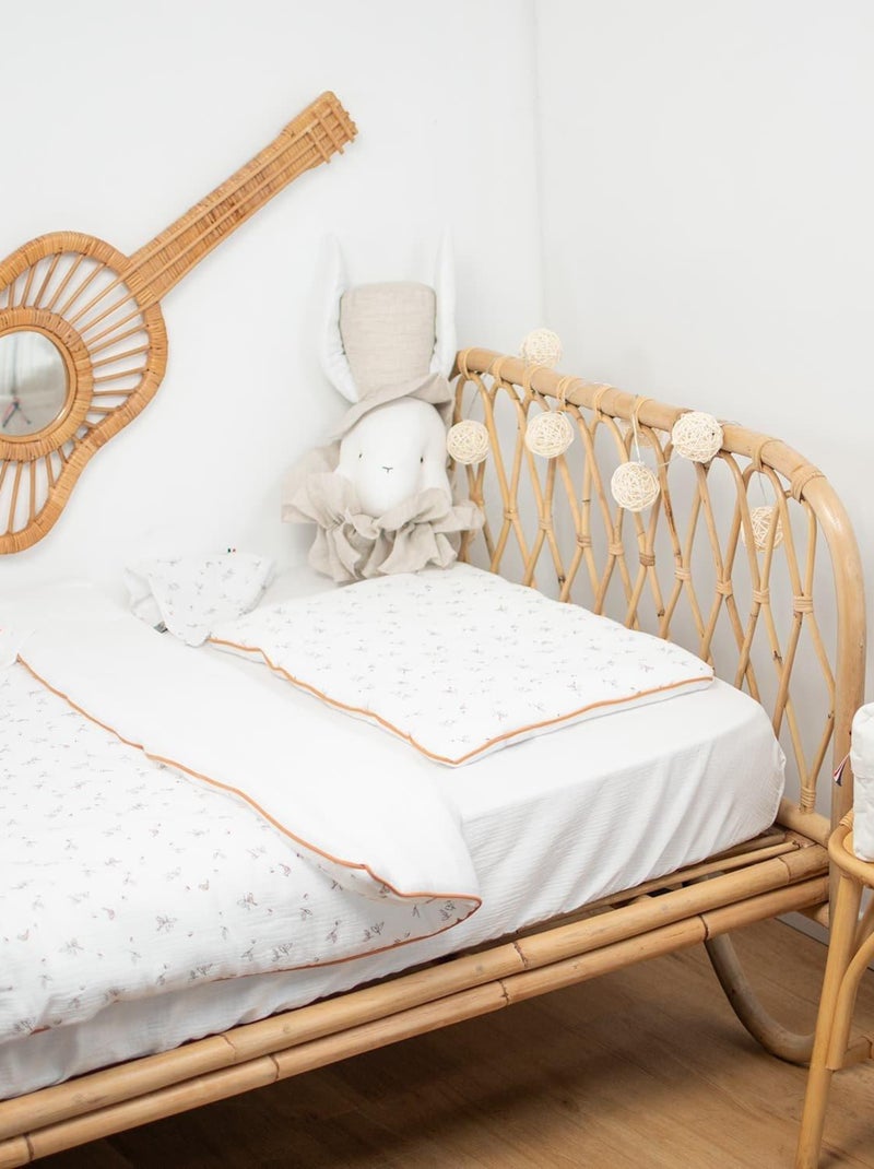Edredón y almohada infantil reversible de gasa de algodón | SEVIRA KIDS Blanco - Kiabi