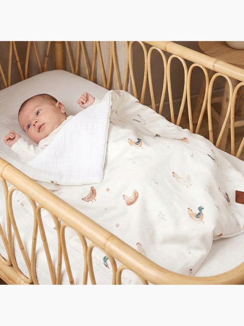 Edredón y almohada infantil reversible de gasa de algodón | SEVIRA KIDS - Kiabi Edredón y almohada infantil reversible de gasa de algodón | SEVIRA KIDS - Kiabi