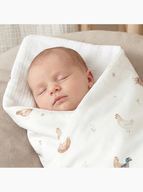 Edredón y almohada infantil reversible de gasa de algodón | SEVIRA KIDS - Kiabi Edredón y almohada infantil reversible de gasa de algodón | SEVIRA KIDS - Kiabi