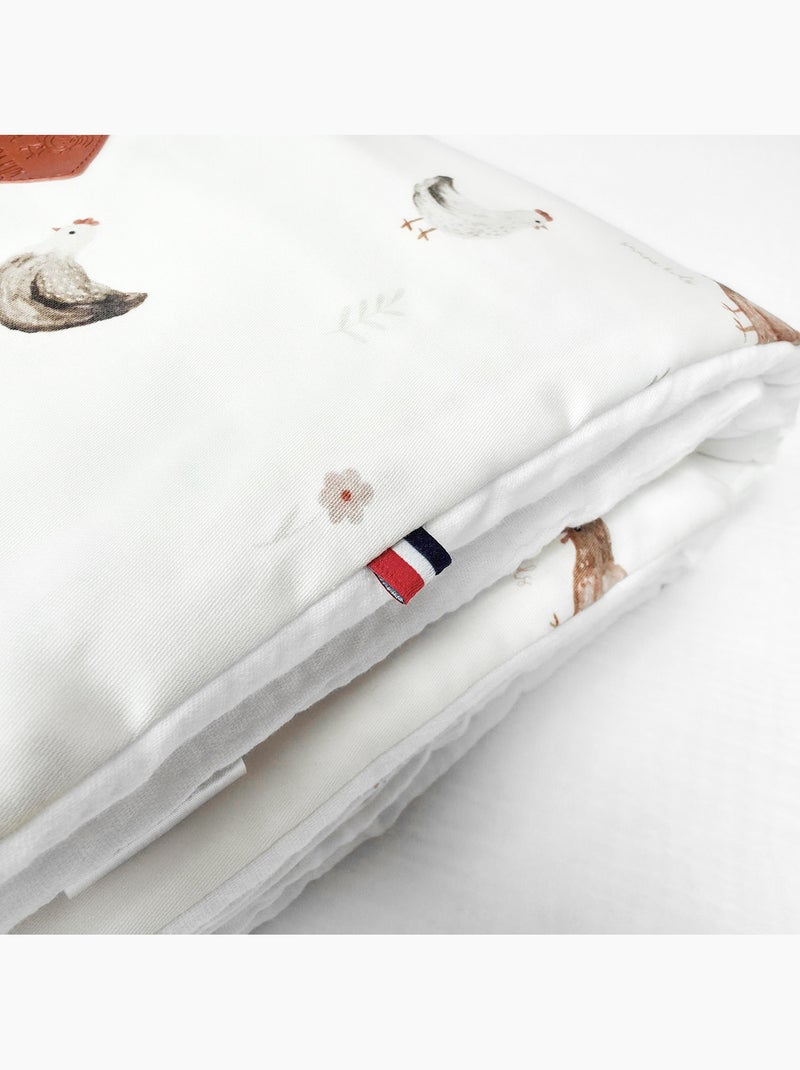 Edredón y almohada infantil reversible de gasa de algodón | SEVIRA KIDS Crudo - Kiabi