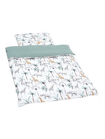 Edredón y almohada infantil reversible de gasa de algodón | SEVIRA KIDS