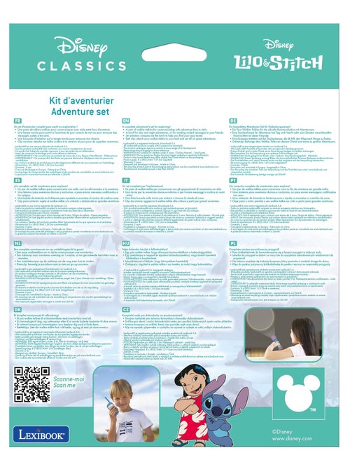 El juego de aventuras Stitch con walkies talkies y linterna/brújula - Kiabi