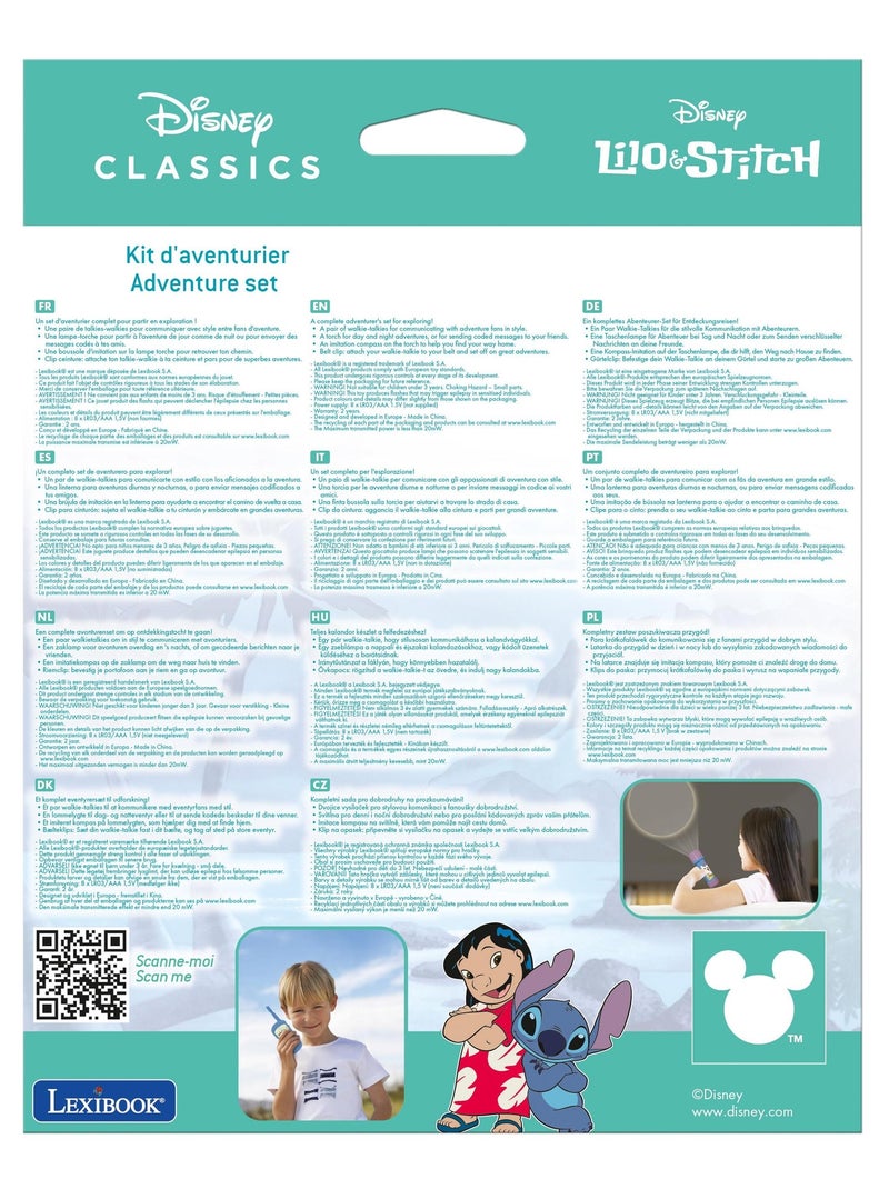 El juego de aventuras Stitch con walkies talkies y linterna/brújula N/D - Kiabi