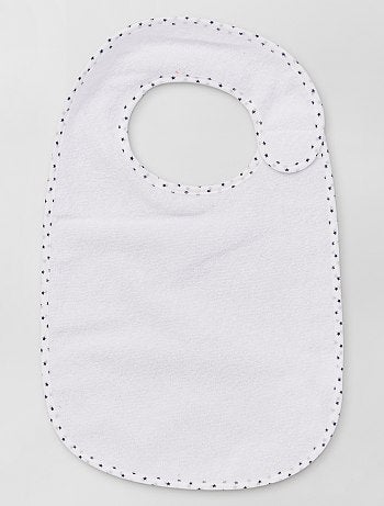 El lote de 7 baberos de rizo doble