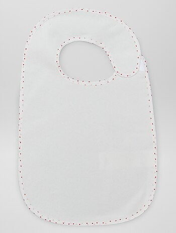 El lote de 7 baberos de rizo doble