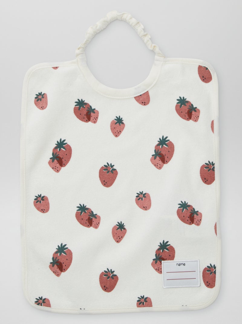El Pack de 2 baberos con cuello elástico BLANCO - Kiabi