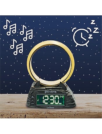 El señor de los anillos reloj despertador digital con anillo luminoso.