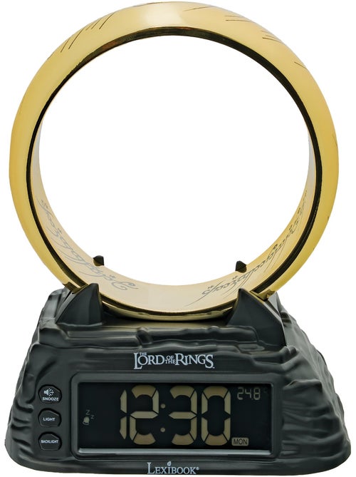 El Señor de los Anillos Reloj despertador digital con anillo luminoso. - Kiabi El Señor de los Anillos Reloj despertador digital con anillo luminoso. - Kiabi
