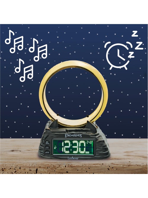El Señor de los Anillos Reloj despertador digital con anillo luminoso. - Kiabi El Señor de los Anillos Reloj despertador digital con anillo luminoso. - Kiabi
