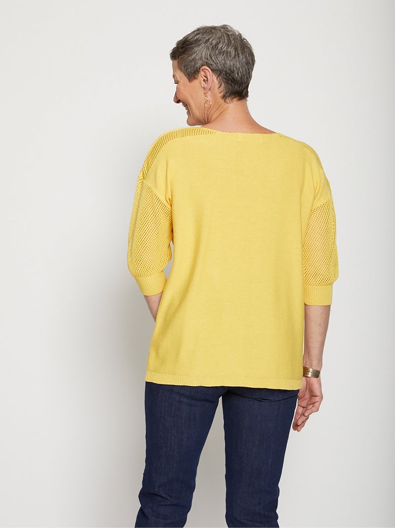 El suéter de moda - Afibel Amarillo - Kiabi