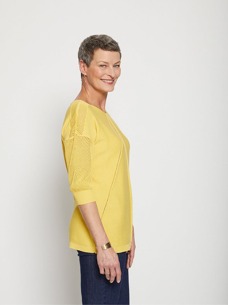 El suéter de moda - Afibel Amarillo - Kiabi