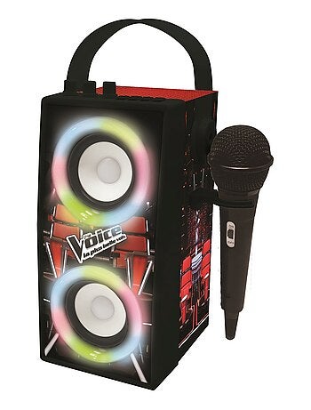 El voz trendy altavoz puertoátil bluetooth® con micrófono y sorprendentes efectos luminosos