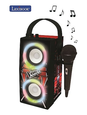 El voz trendy altavoz puertoátil bluetooth® con micrófono y sorprendentes efectos luminosos
