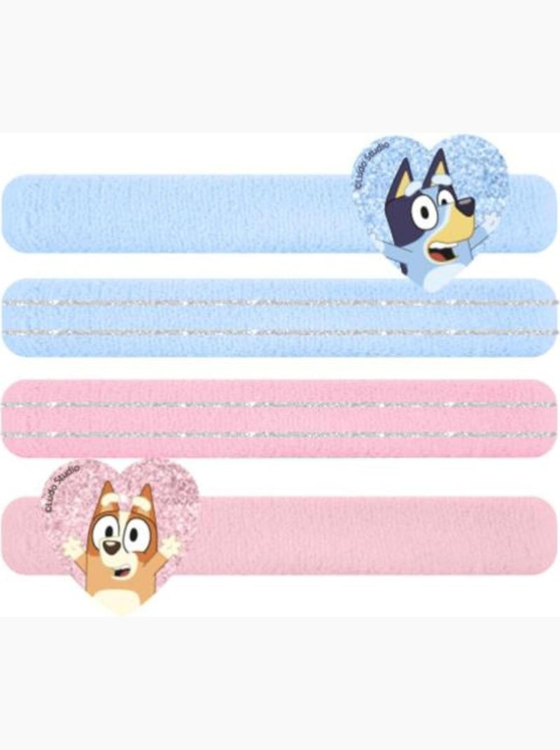 Elásticos para el cabello infantil Bluey & Bingo corazones pastel: lote de 4 Multicolor - Kiabi