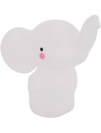 Elefante niño luz de noche softy blanco 14.5x13x10.5 cm