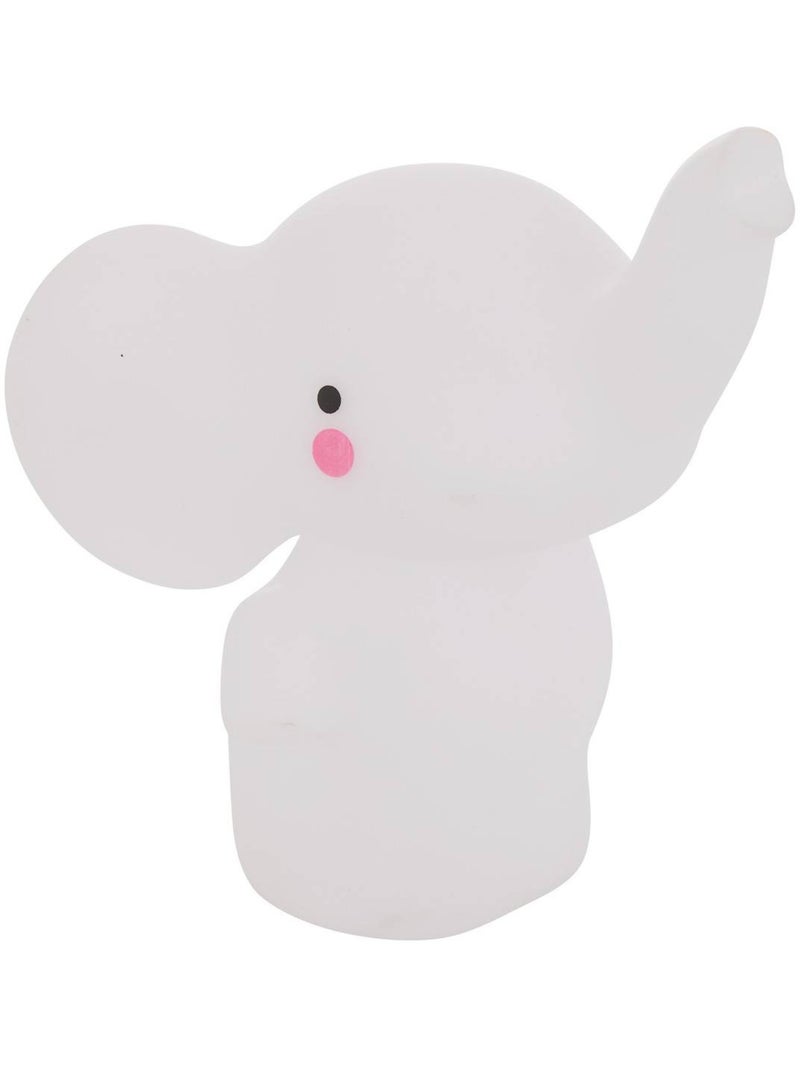 Elefante niño luz de noche softy blanco 14.5x13x10.5 cm Blanco - Kiabi