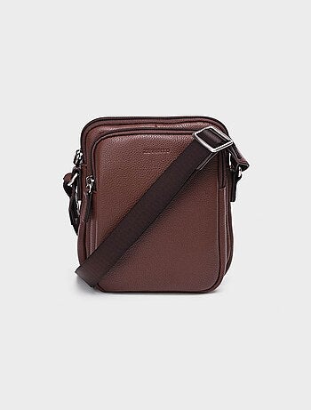 Elegante bolso multibolsillos de piel - AFIBEL